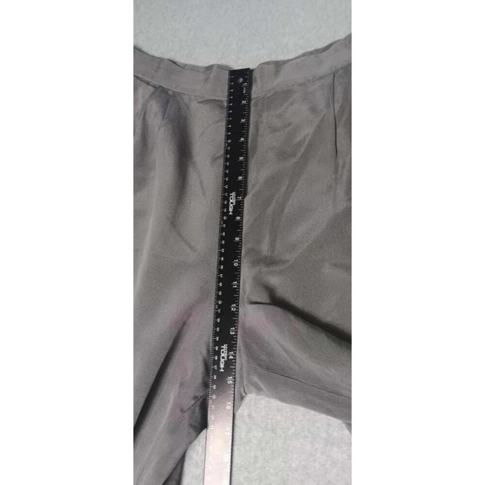 Patrick Collection 100% Silk Dress Slack Pants Womens Size 16 Gray Wide Leg... - Picture 8 of 10